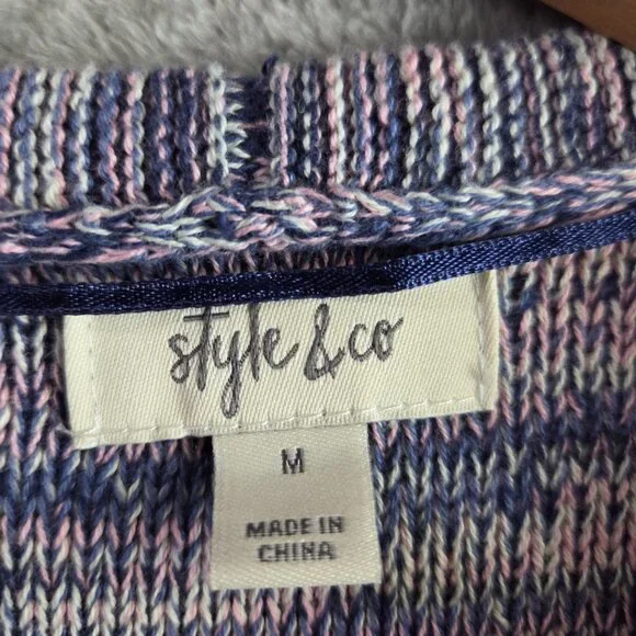 Style & Co. Women's Cotton-Knit Button-Up Cardigan, Size Medium - Picture 4 of 7